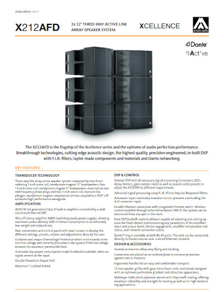 проспект X212AFD (англ)